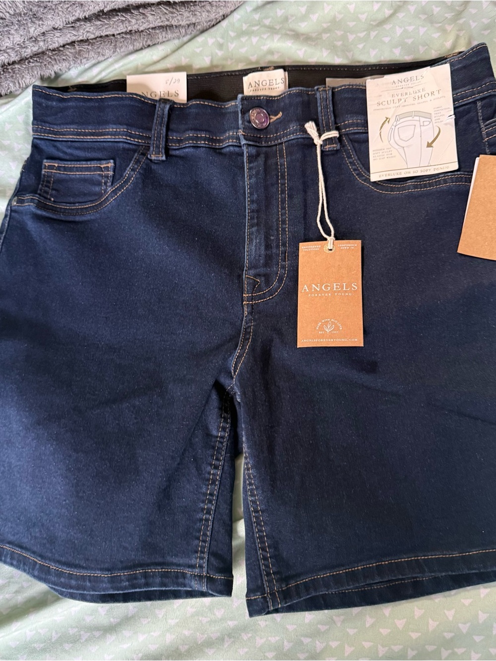 Angels Dark Blue Women's Denim Shorts